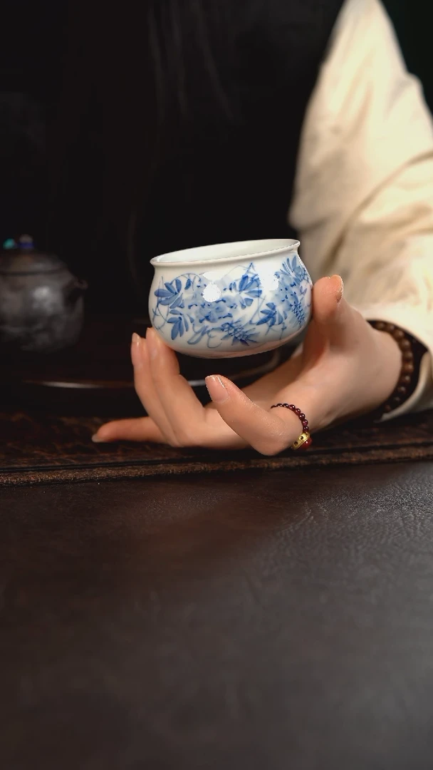 【闪购商品】杯HLX陶瓷紫藤花福气满满杯 随机