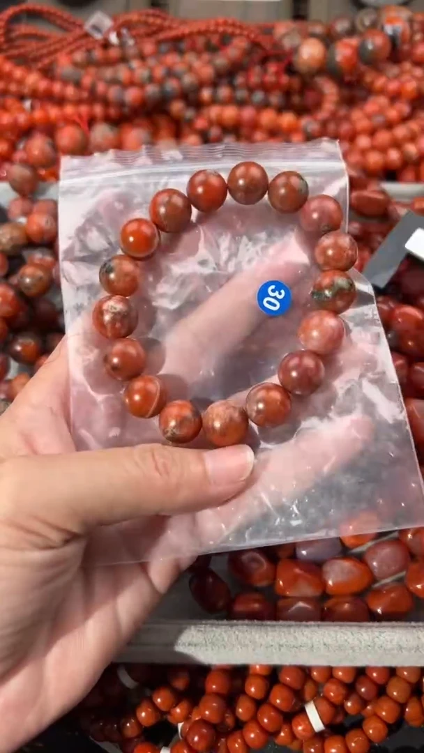 南红玛瑙手串未镶嵌12+