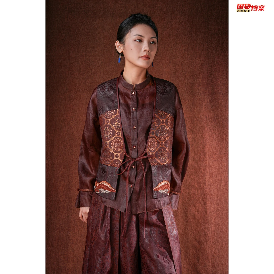 【万象有衣】唐锦-原创设计款马甲-8494