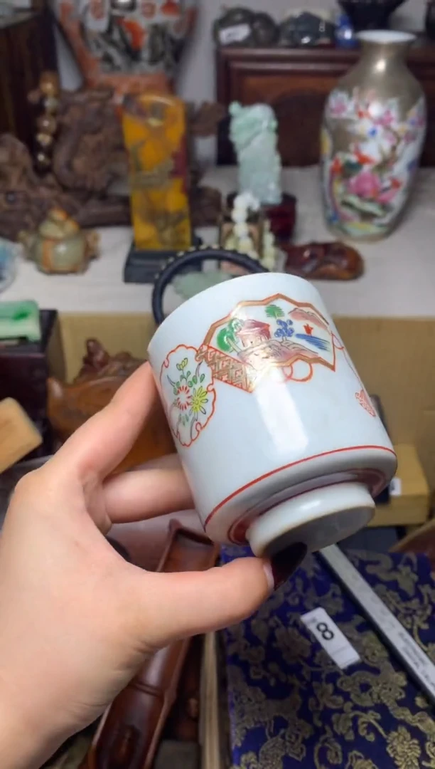 紫砂盖碗瓷器默认微瑕瓷器