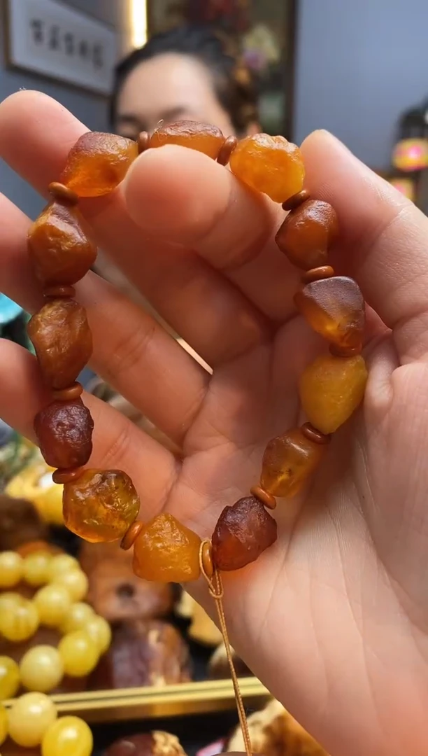 手链琥珀未镶嵌手串