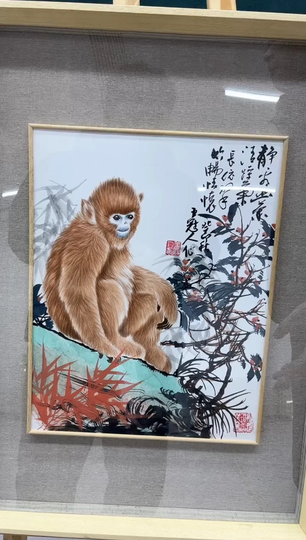 【闪购商品】绘画王冠人-1.5平尺-工笔-带框