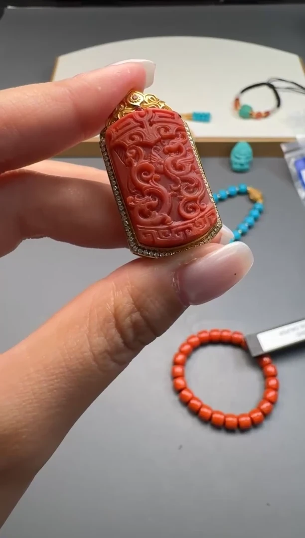 南红玛瑙手串手串18K金镶嵌马****~配饰配饰