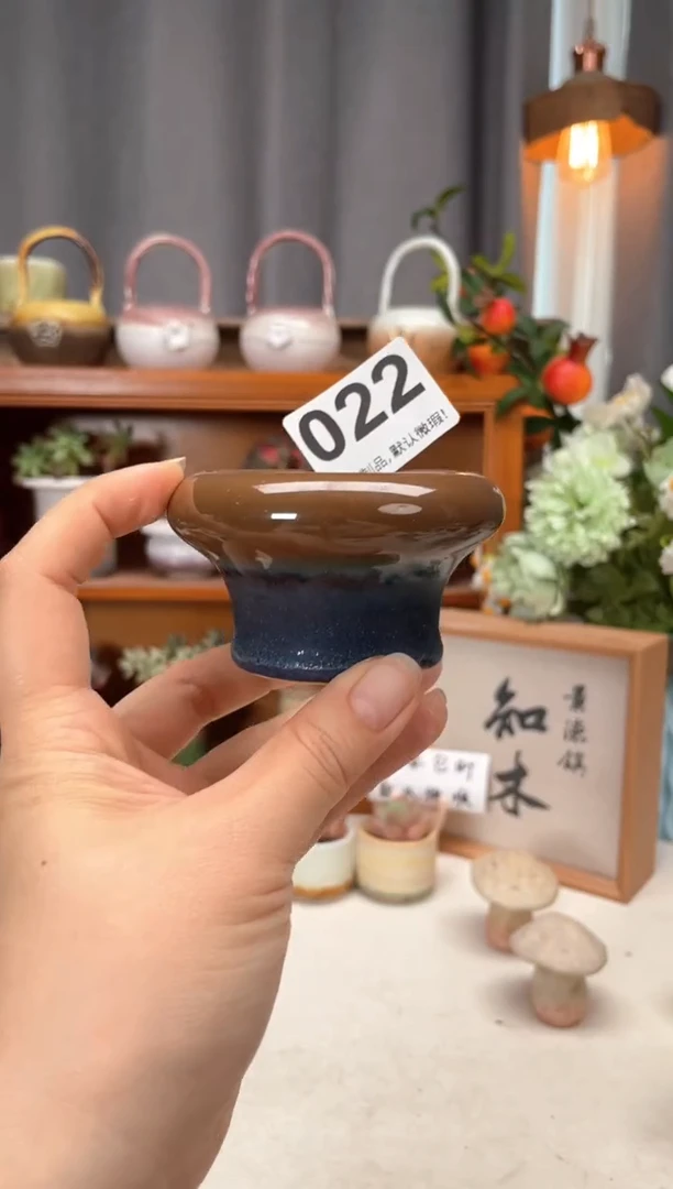 瓷片022知木小芳花盆直播编号