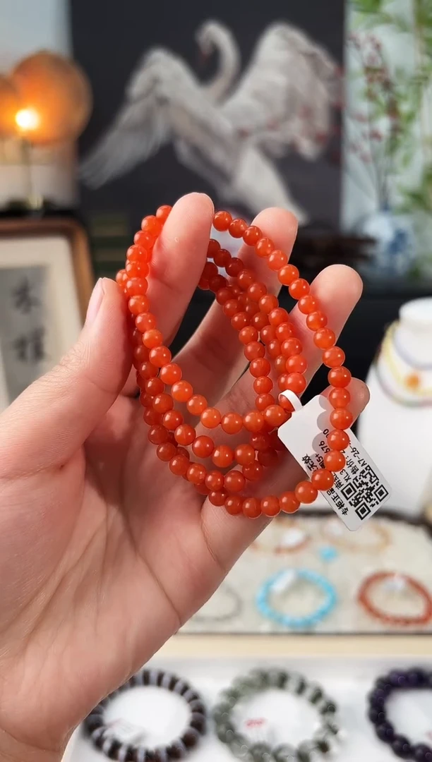 未镶嵌手串南红玛瑙XL3195南红多圈5+多样性发一
