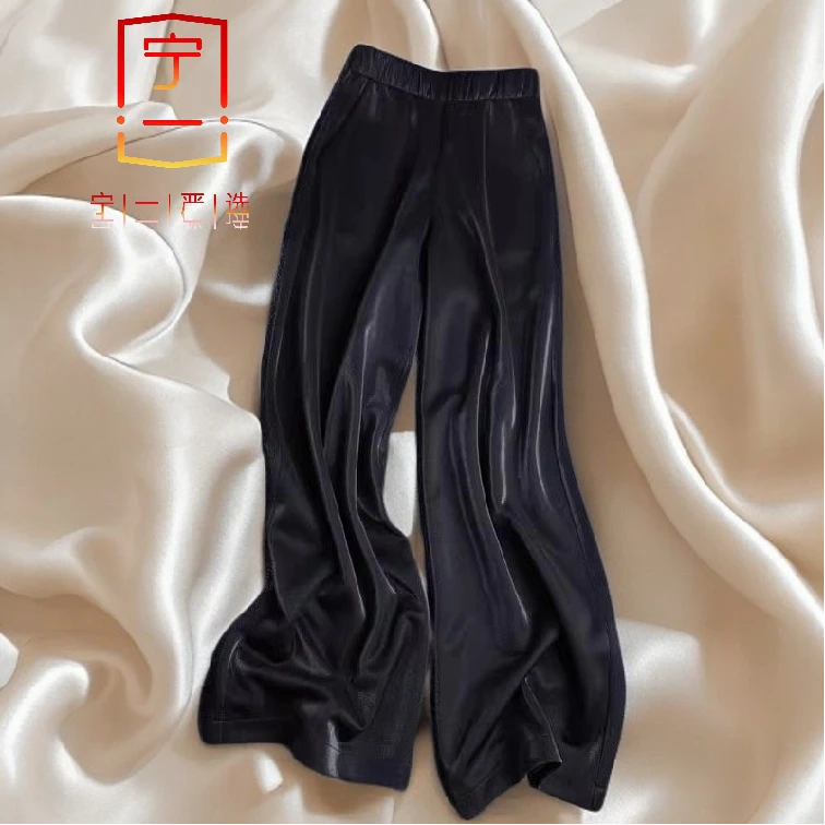 【宁一女装】时尚洋气显瘦垂感空气裤显瘦时髦直筒阔腿裤女新款高腰