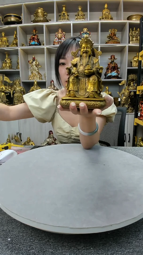 黄铜华昂工艺品黄铜材质小财神