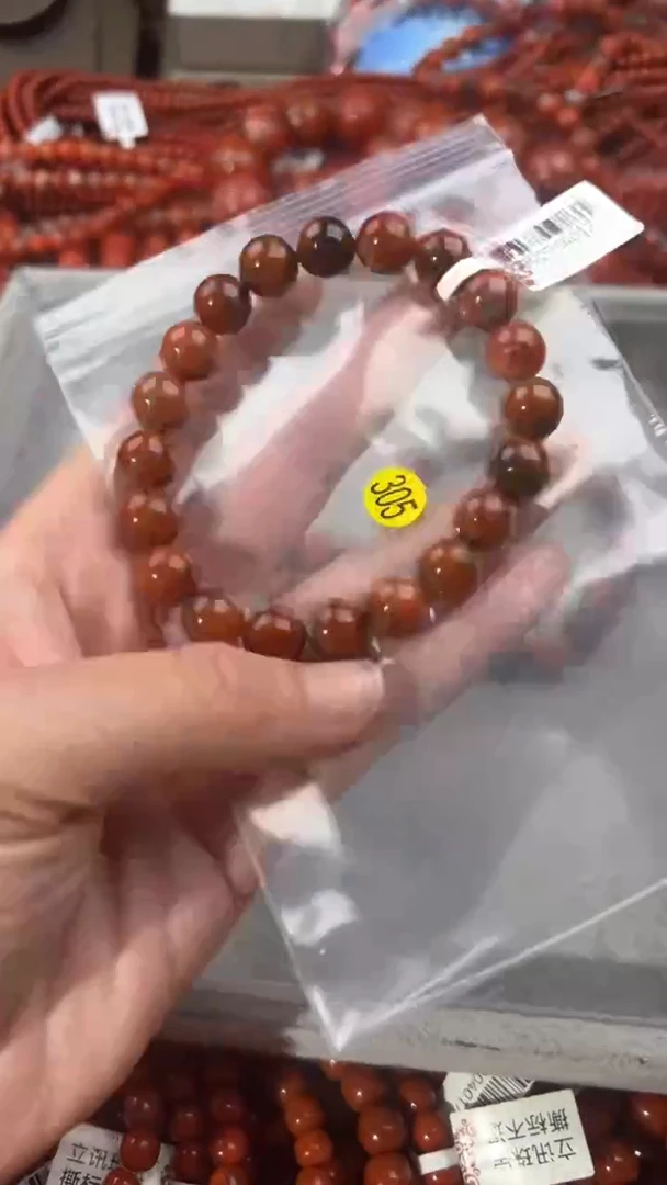 南红玛瑙手串未镶嵌10