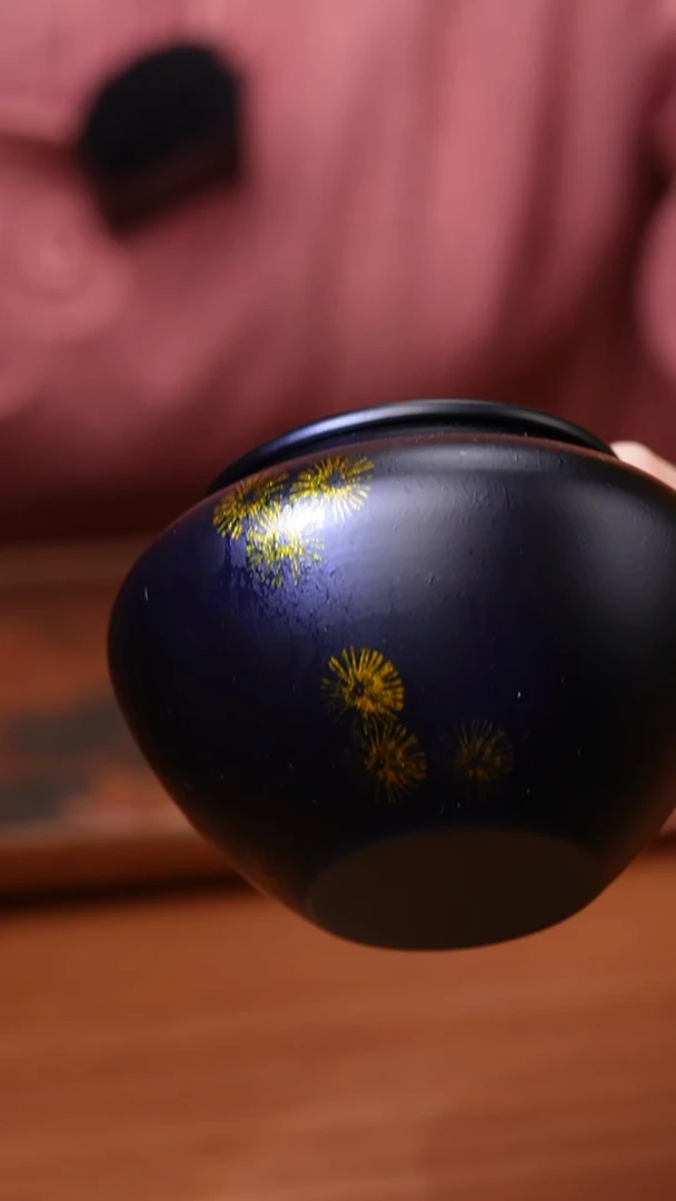 【闪购商品】老铁漆器建水/蝉翼纹黑金