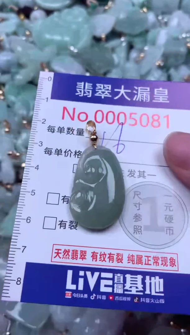 吊坠(不含链)未镶嵌翡翠5081