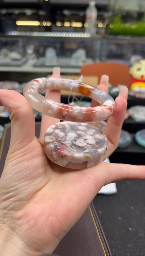 未镶嵌手镯石英质玉57圈口（赠品镯心）S9237