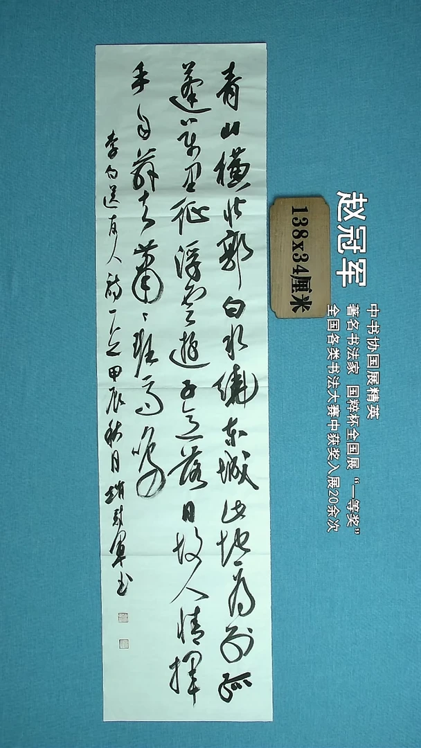 【闪购商品】书法110 上海赵冠军中书协138*34