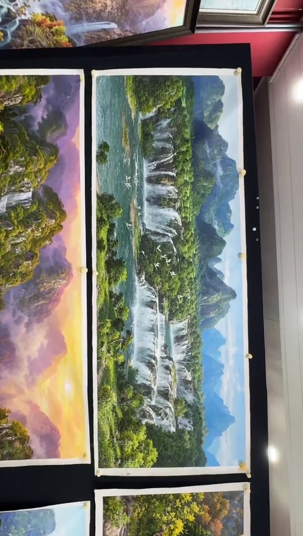 油画用****6【原创·保真·带证书】朝鲜画家纯手绘油画--顺丰包邮--