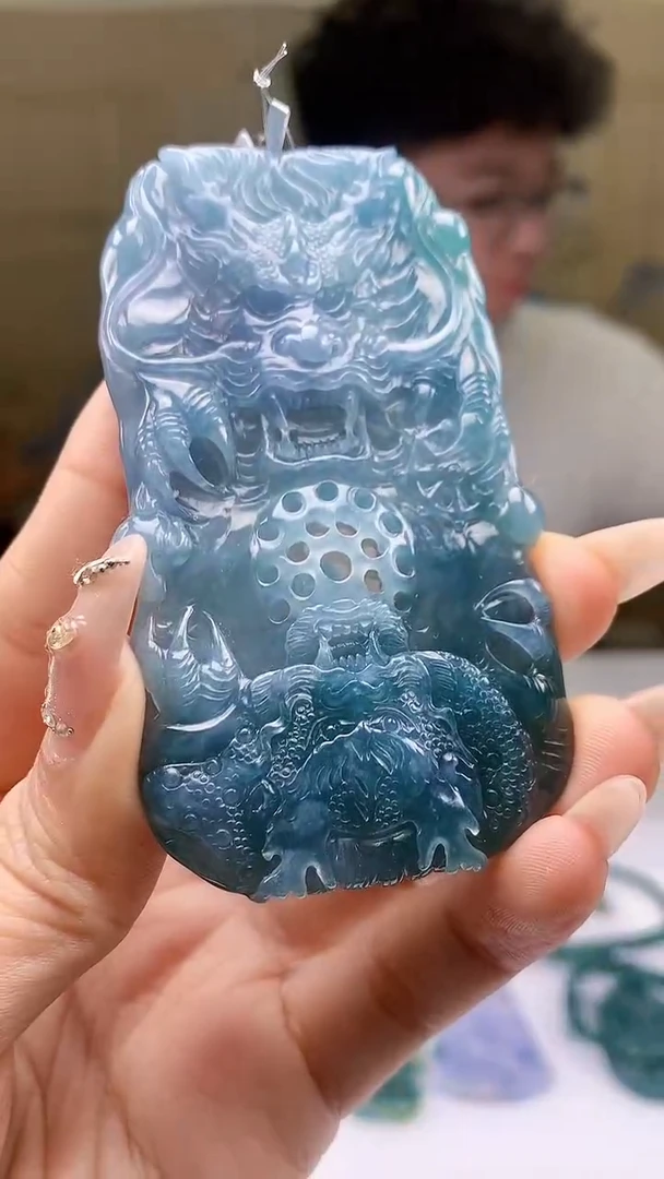 【闪购商品】定制翡翠未镶嵌4688ty-毛货挂件赠珠链77