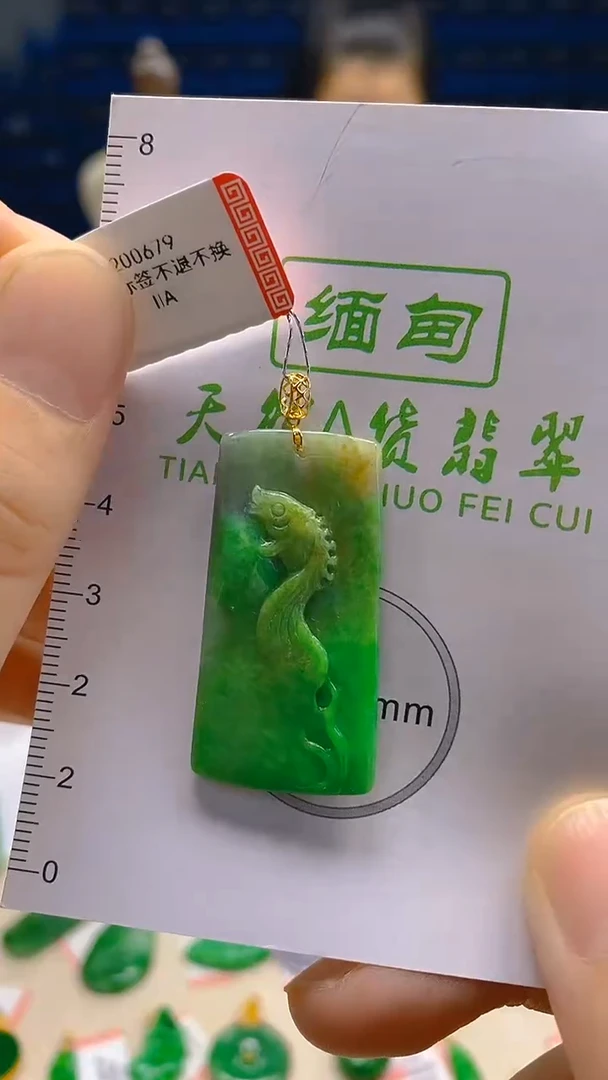 翡翠18K金镶嵌颈饰新号开播 全场乱卖