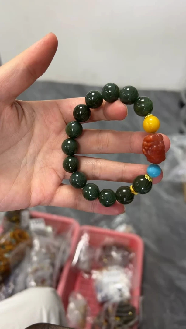 手链未镶嵌和田玉和田玉手串[多样发其一]