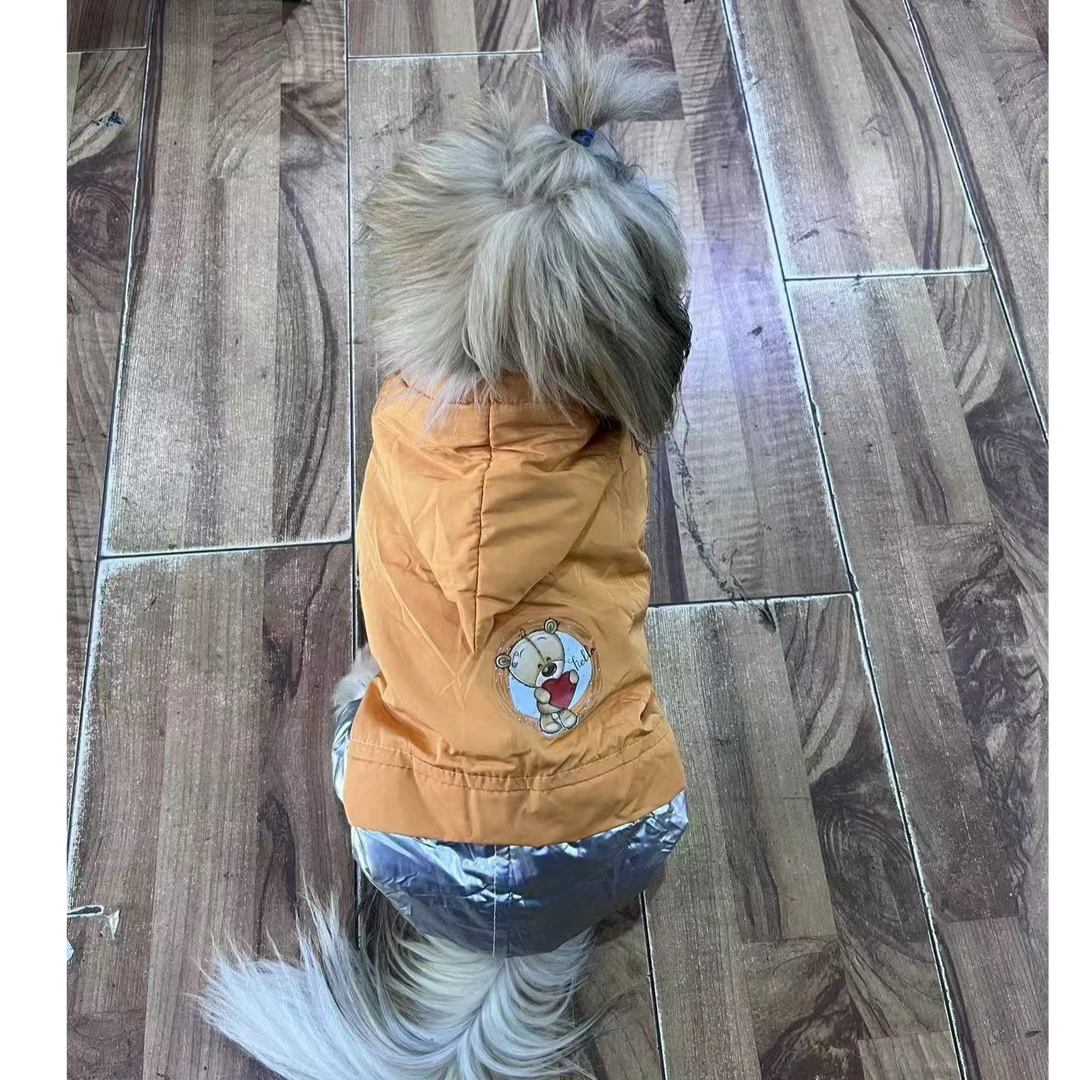 宠物秋冬风衣狗狗猫咪防风防水薄款四季冲锋衣不粘毛比熊泰迪博美