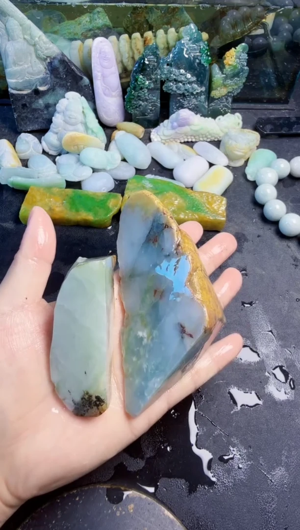 颈饰未镶嵌翡翠天然翡翠077