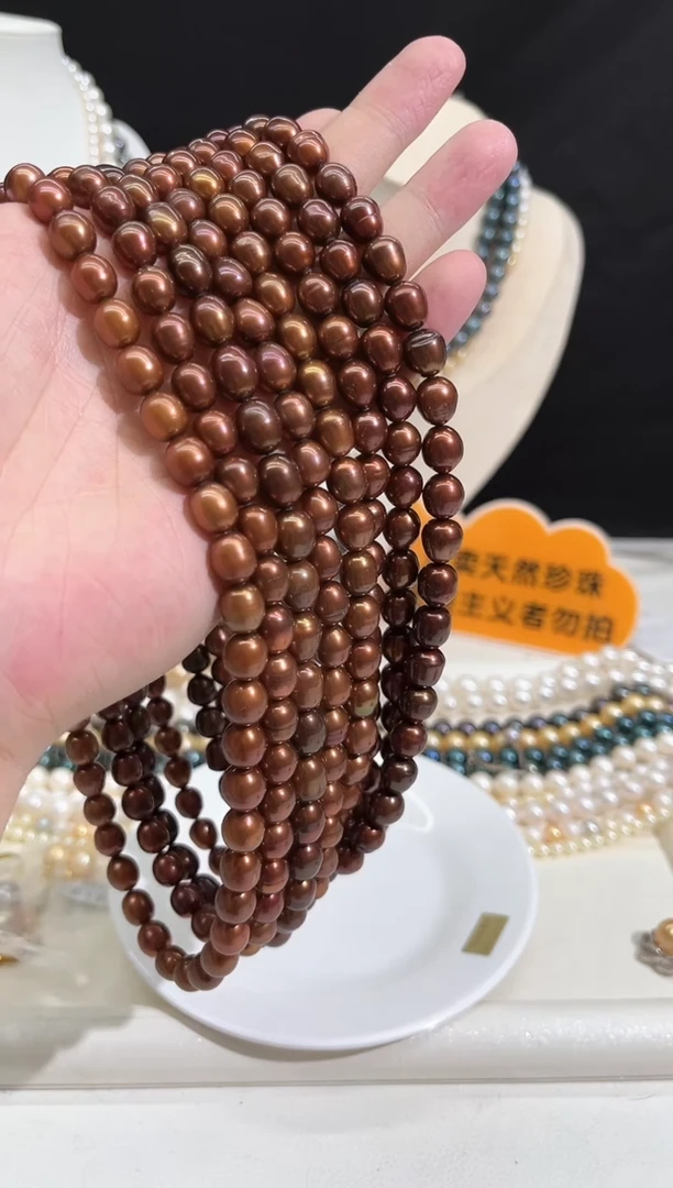 颈饰未镶嵌淡水珍珠落日红项链