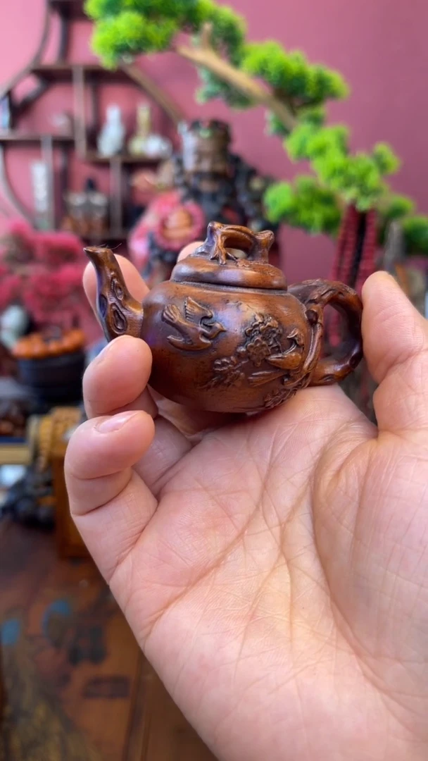 【闪购商品】妍妍清空编号121-梅鹊报春把把壶茶道具