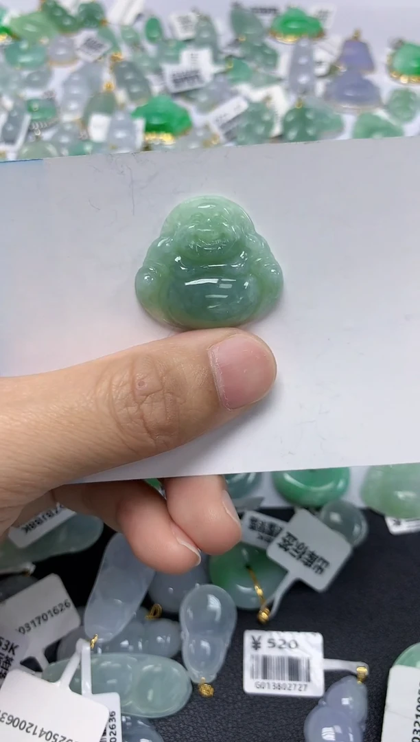 翡翠未镶嵌颈饰天然缅甸翡翠A货