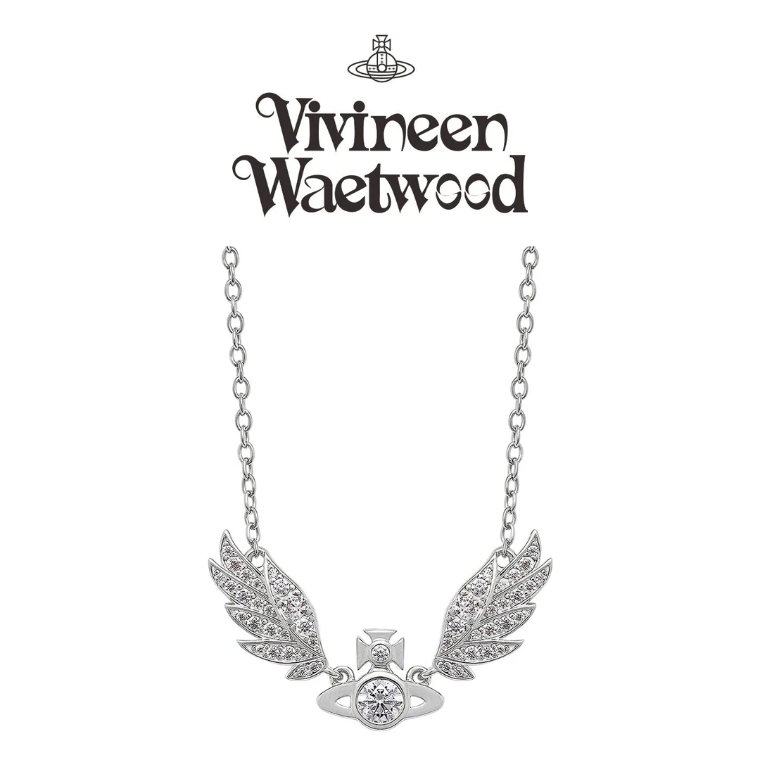 Vivireer Waetwssd 正品西太后 土星翅膀项链