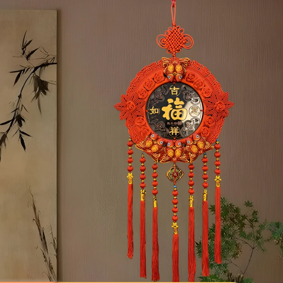 新款太阳花纯手工中国结喜庆装饰经典乔迁新居客厅玄关装饰挂件