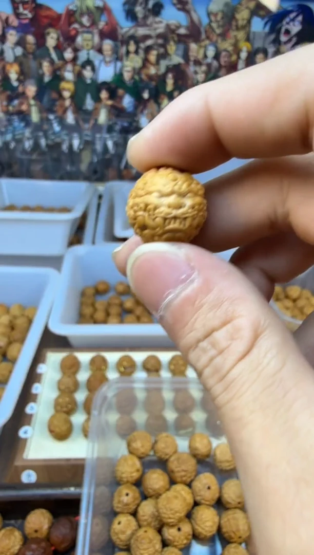 吊坠猴头核桃新款 双面 唐狮 素