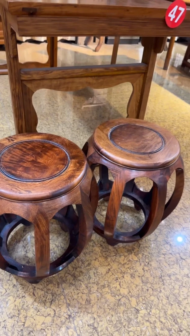 【闪购商品】木花梨木     大号古凳   工艺品