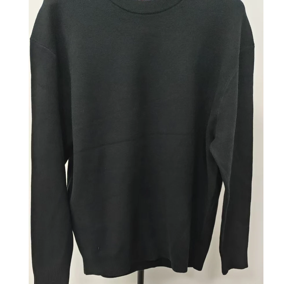 25男士时尚百搭纯色长袖圆领秋冬毛衣MY002