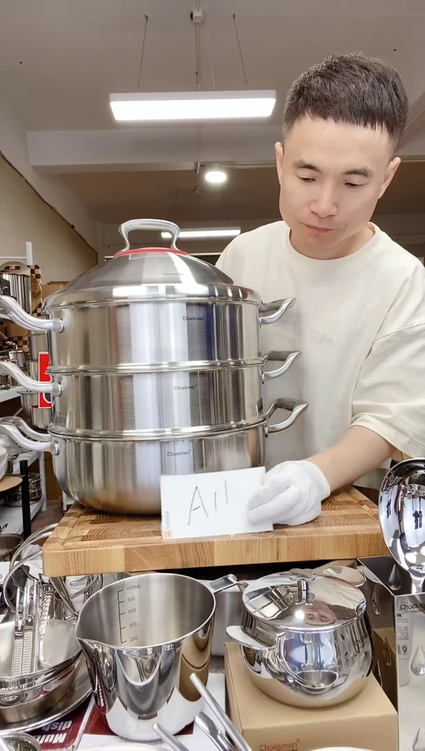 A11 微瑕卓德铭32cm大蒸锅