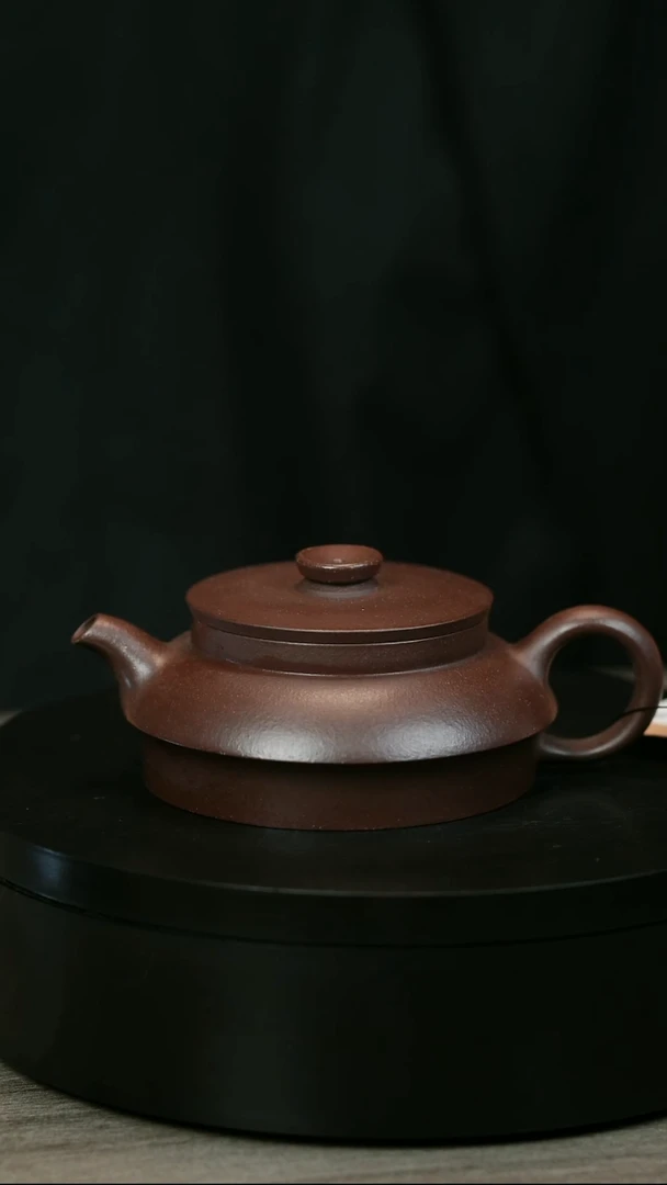 茶壶紫砂渔*弓H1582王老师光素扁竹