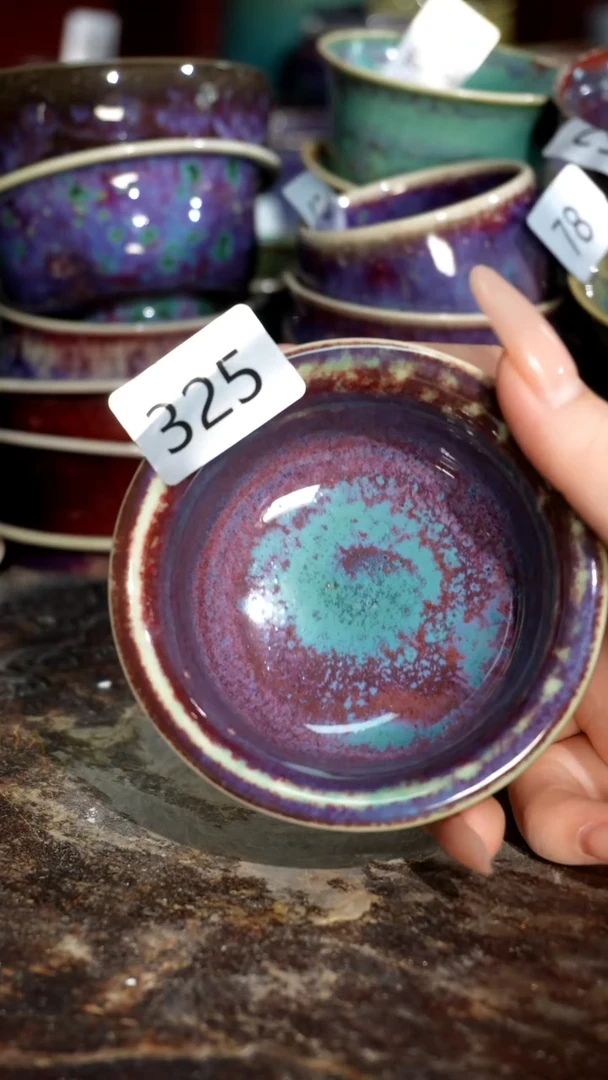 摆件精品窑变钧瓷茶器