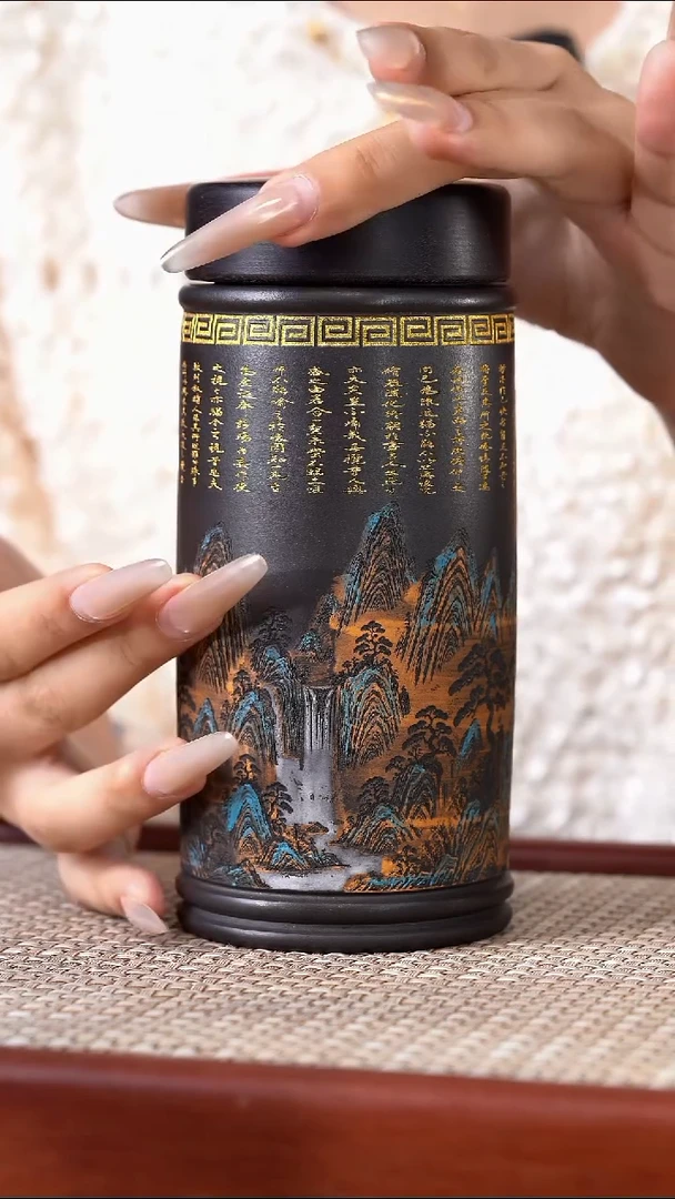 茶杯紫砂茶杯兰亭集序