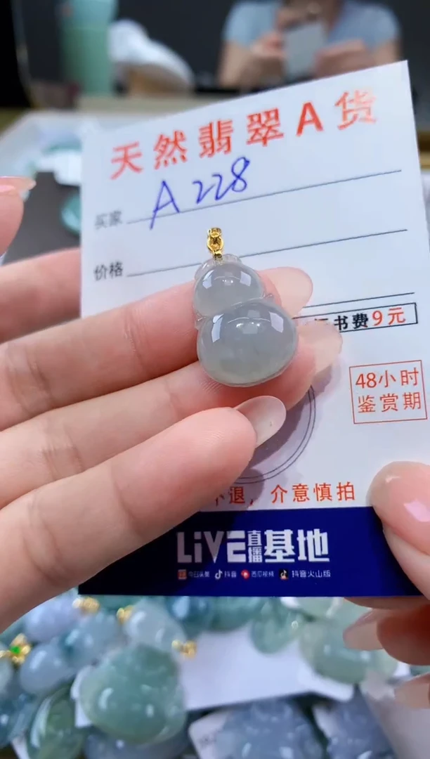 颈饰未镶嵌翡翠天然翡翠A货挂件