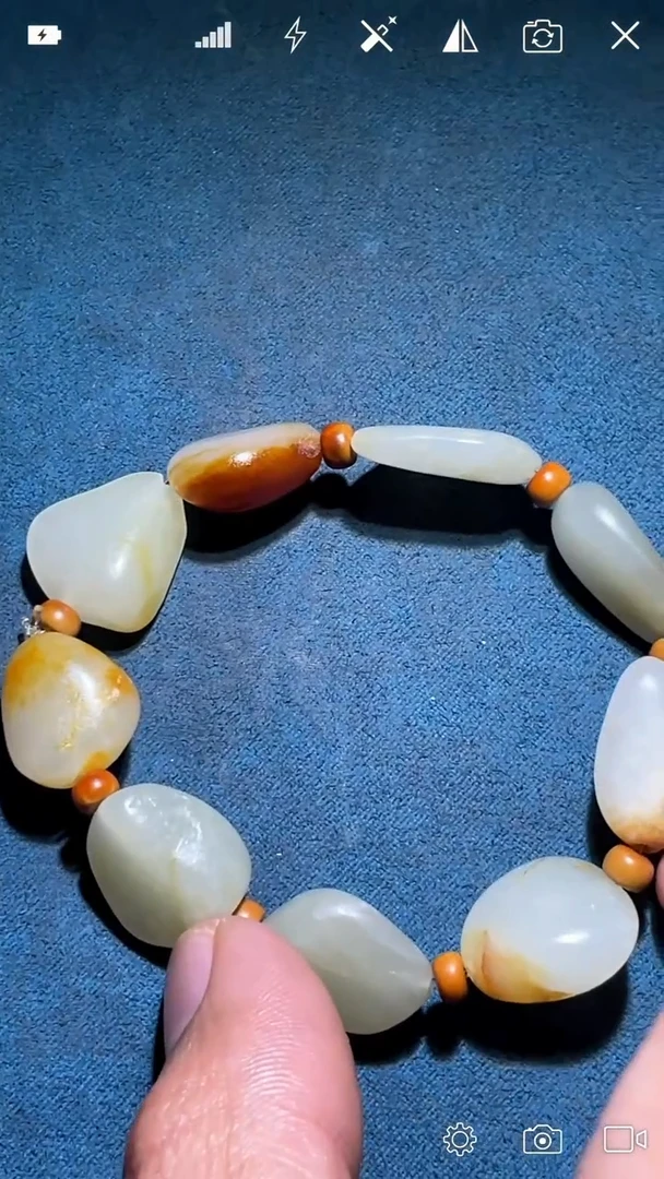 未镶嵌和田玉把件CM 随型手串