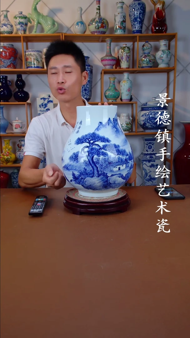 现代景德镇手工手绘陶瓷摆件27