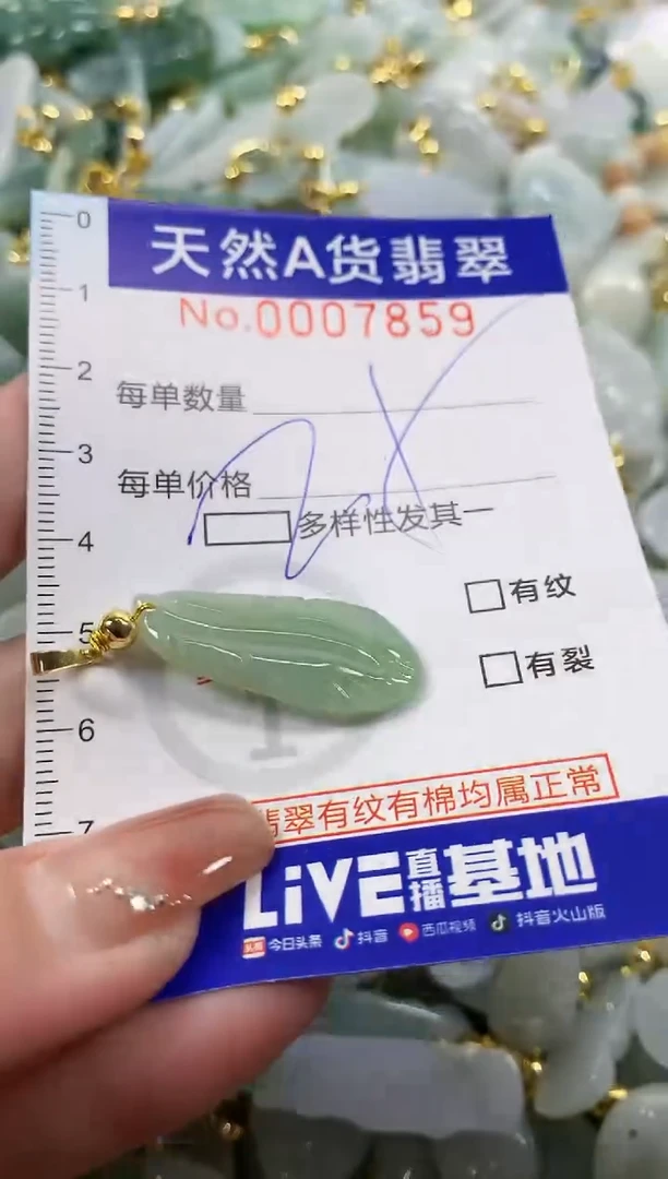 颈饰未镶嵌翡翠天然A货翡翠