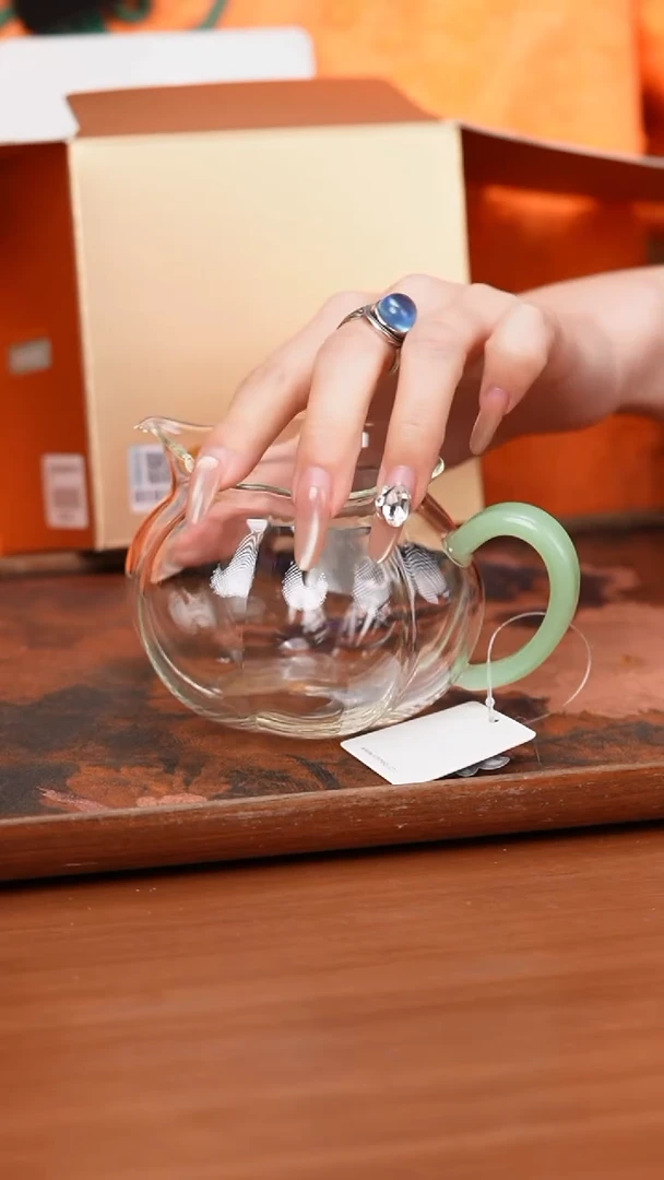 【闪购商品】禾器/晶彩纳福茶海/浅玉色