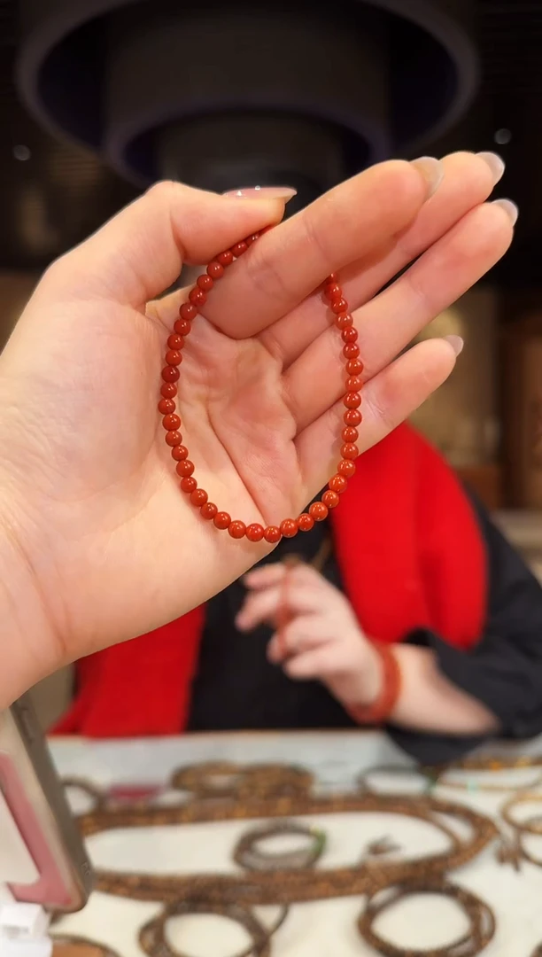 【闪购商品】南红玛瑙手链未镶嵌南红手串