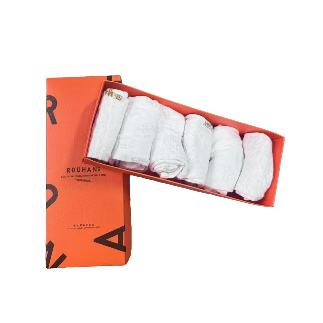 2024新款秋双针五双装高端盒装休闲袜