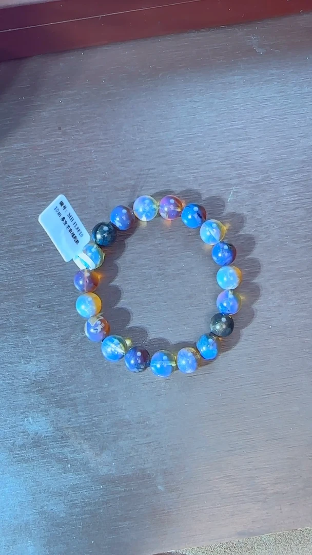 未镶嵌琥珀手链多宝手串10mm