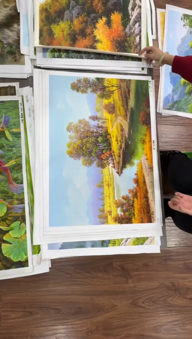 油画【73号】朝鲜原创纯手绘孤品油画