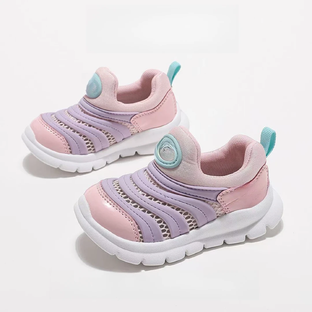 3266童鞋女童软底一脚蹬毛毛虫鞋儿童学步鞋男童轻便休闲鞋