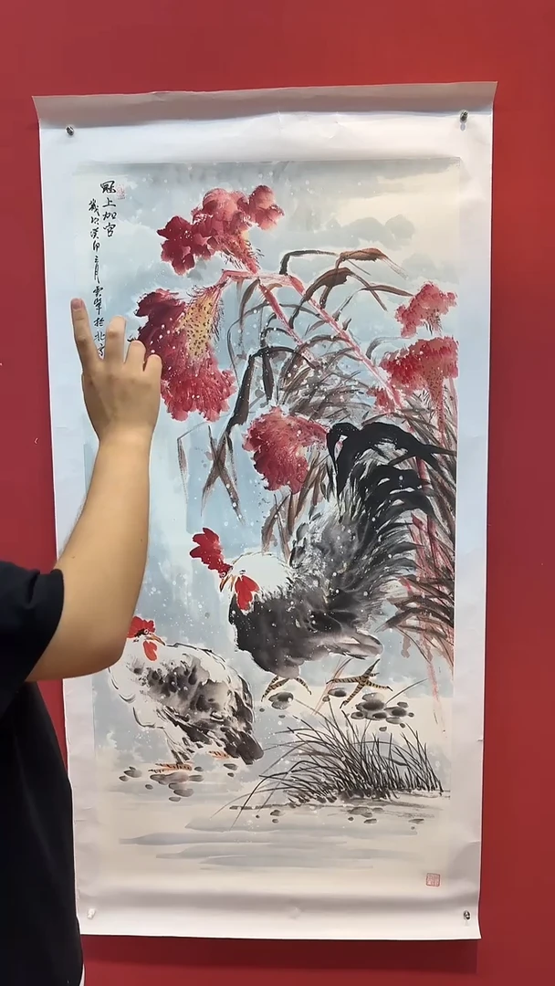 国画张广恩-国画花鸟8平尺A0305