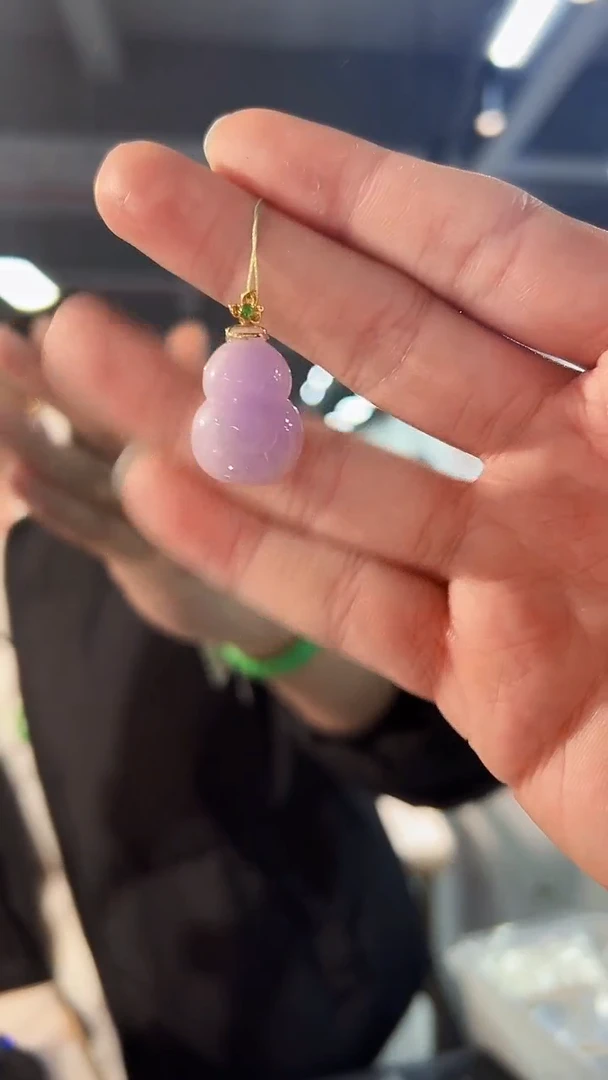 【闪购商品】翡翠颈饰18K金镶嵌缅料A货/支持复检/一件