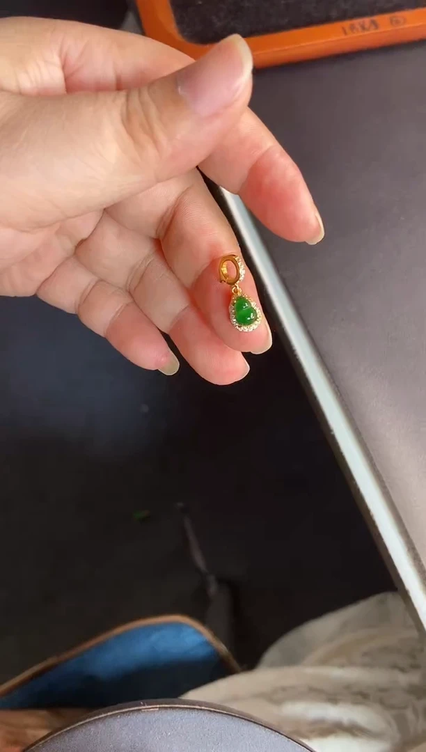 吊坠(不含链)银S925镶嵌翡翠1