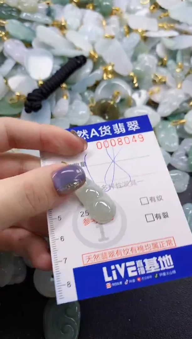 颈饰未镶嵌翡翠天然A货翡翠