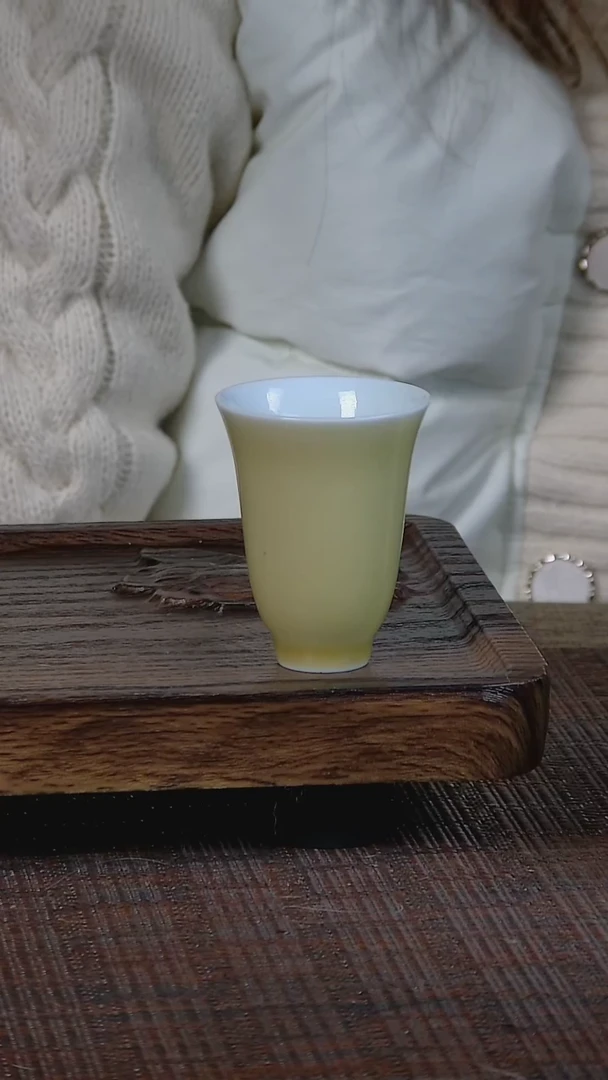 【闪购商品】折葵非器手工手绘黄闻香杯