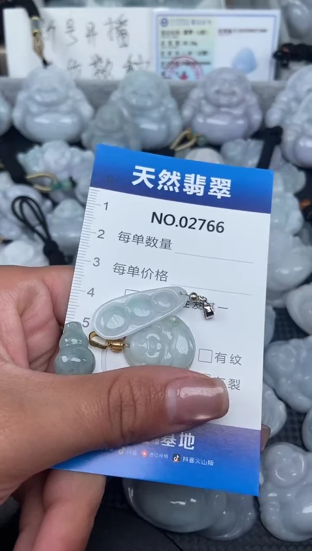 颈饰未镶嵌翡翠纯天然A货翡翠2766